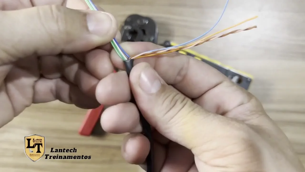Aula completa: montando o conector RJ45 no cabo de rede